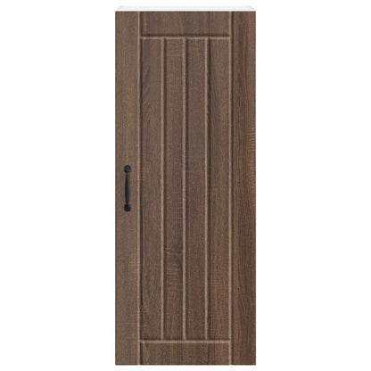 Wall Cabinet LUCCA Brown Oak 40 x 31 x 100 cm Engineered Wood