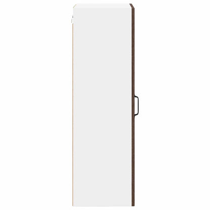 Wall Cabinet LUCCA Brown Oak 40 x 31 x 100 cm Engineered Wood