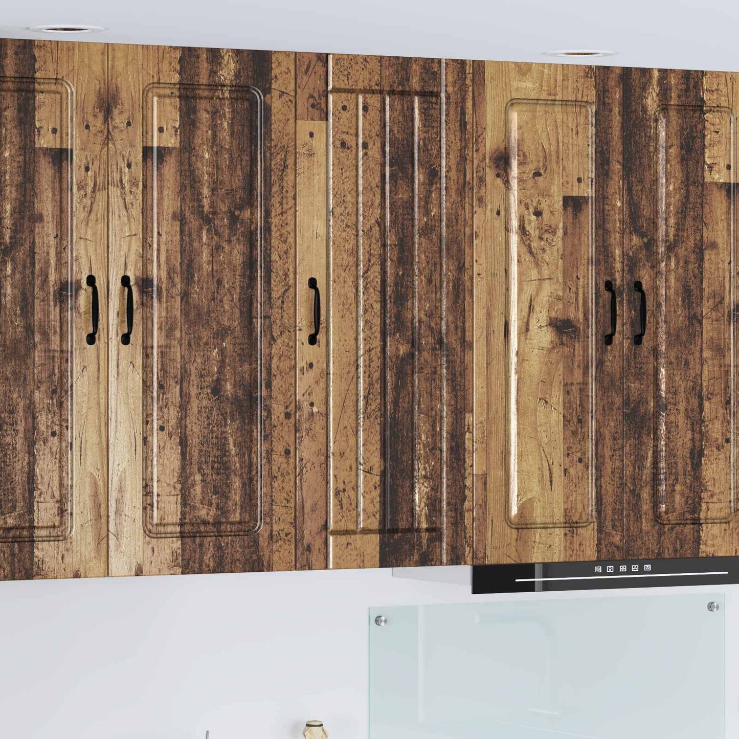 Wall Cabinet LUCCA Old Wood 40 x 31 x 100 cm Engineered Wood