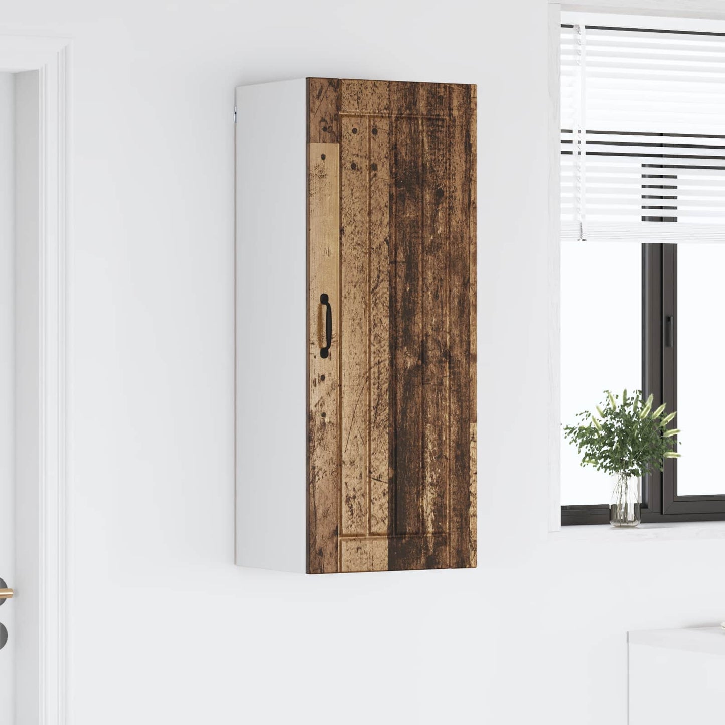 Wall Cabinet LUCCA Old Wood 40 x 31 x 100 cm Engineered Wood