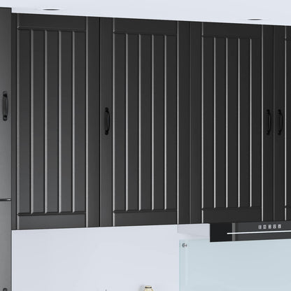 Wall Cabinet LUCCA Black 50 x 31 x 100 cm Engineered Wood