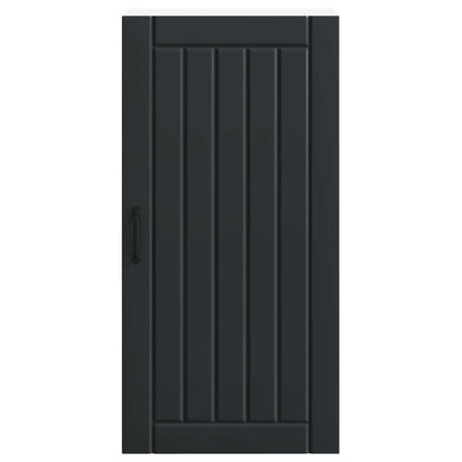 Wall Cabinet LUCCA Black 50 x 31 x 100 cm Engineered Wood
