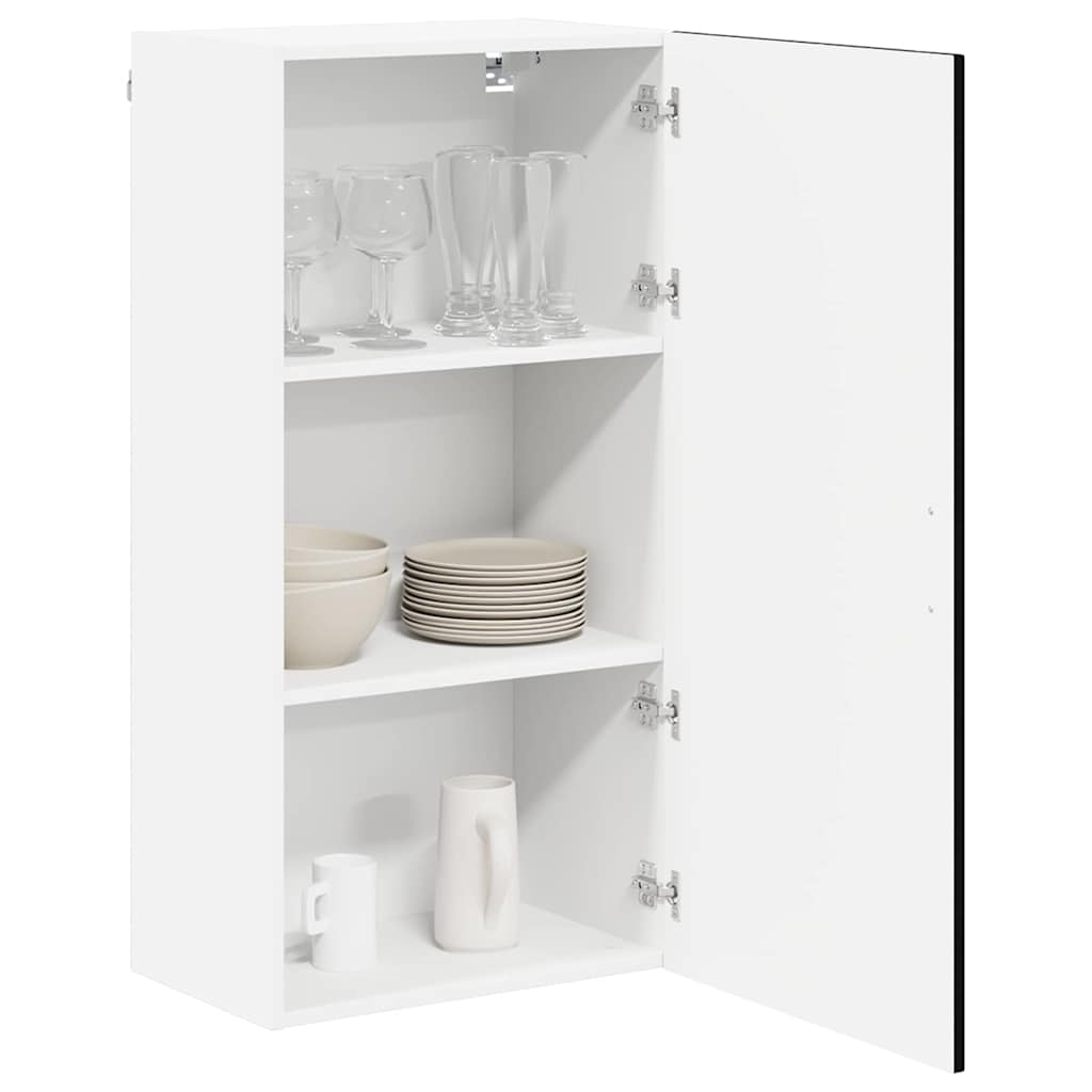 Wall Cabinet LUCCA Black 50 x 31 x 100 cm Engineered Wood