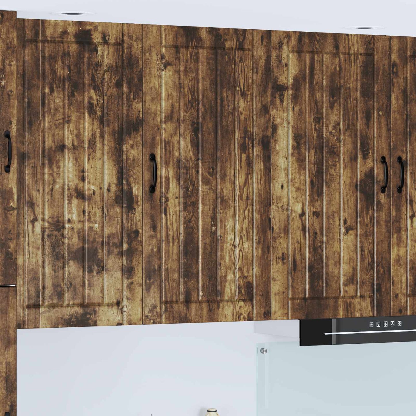 Wall Cabinet LUCCA Smoked Oak 50 x 31 x 100 cm Engineered Wood