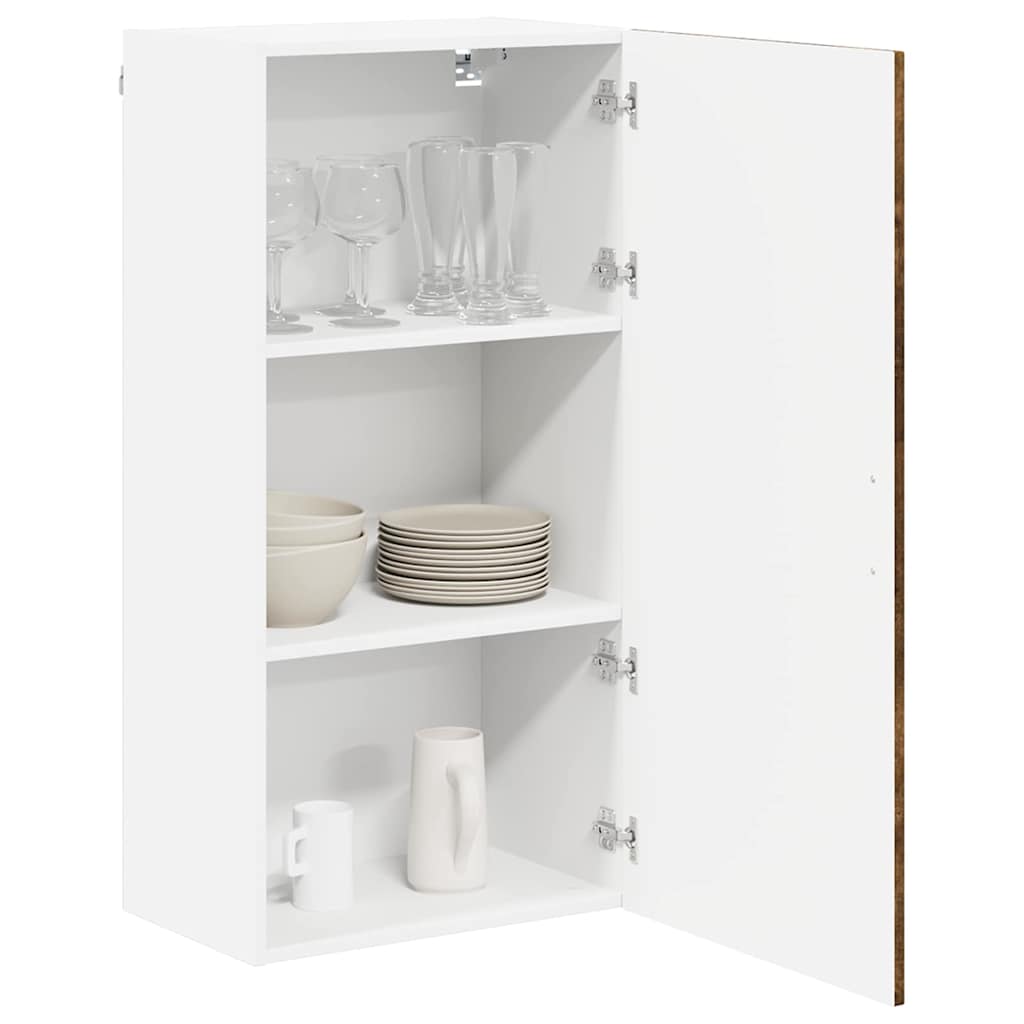 Wall Cabinet LUCCA Smoked Oak 50 x 31 x 100 cm Engineered Wood