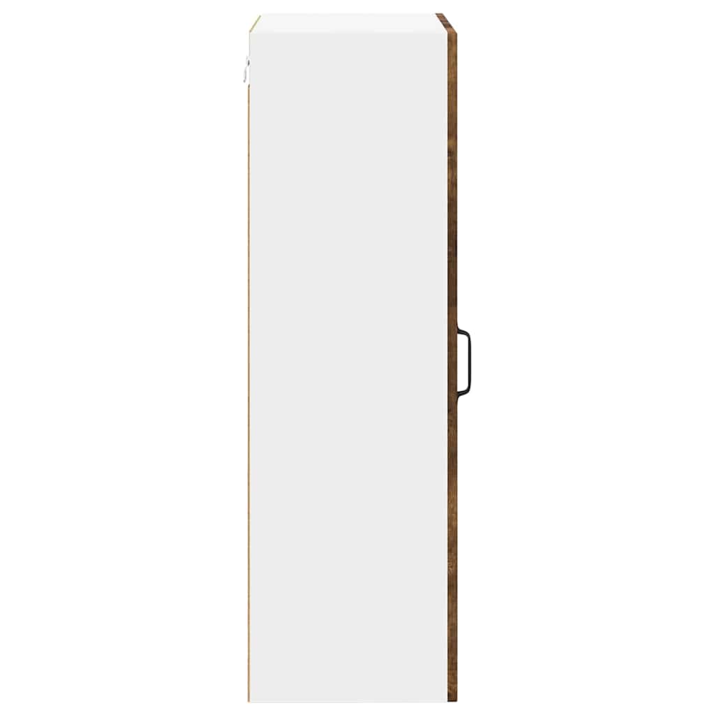 Wall Cabinet LUCCA Smoked Oak 50 x 31 x 100 cm Engineered Wood