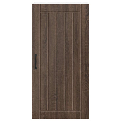 Wall Cabinet LUCCA Brown Oak 50 x 31 x 100 cm Engineered Wood