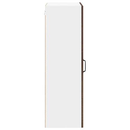 Wall Cabinet LUCCA Brown Oak 50 x 31 x 100 cm Engineered Wood