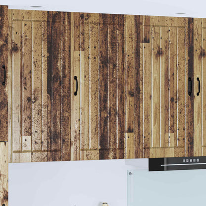 Wall Cabinet LUCCA Old Wood 50 x 31 x 100 cm Engineered Wood
