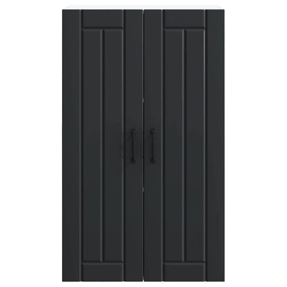 Wall Cabinet LUCCA Black 60 x 31 x 100 cm Engineered Wood