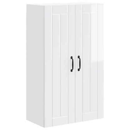 Wall Cabinet LUCCA High Gloss White 60 x 31 x 100 cm
