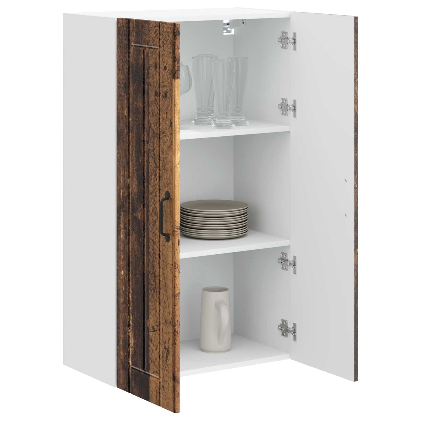 Wall Cabinet LUCCA Old Wood 60 x 31 x 100 cm Engineered Wood