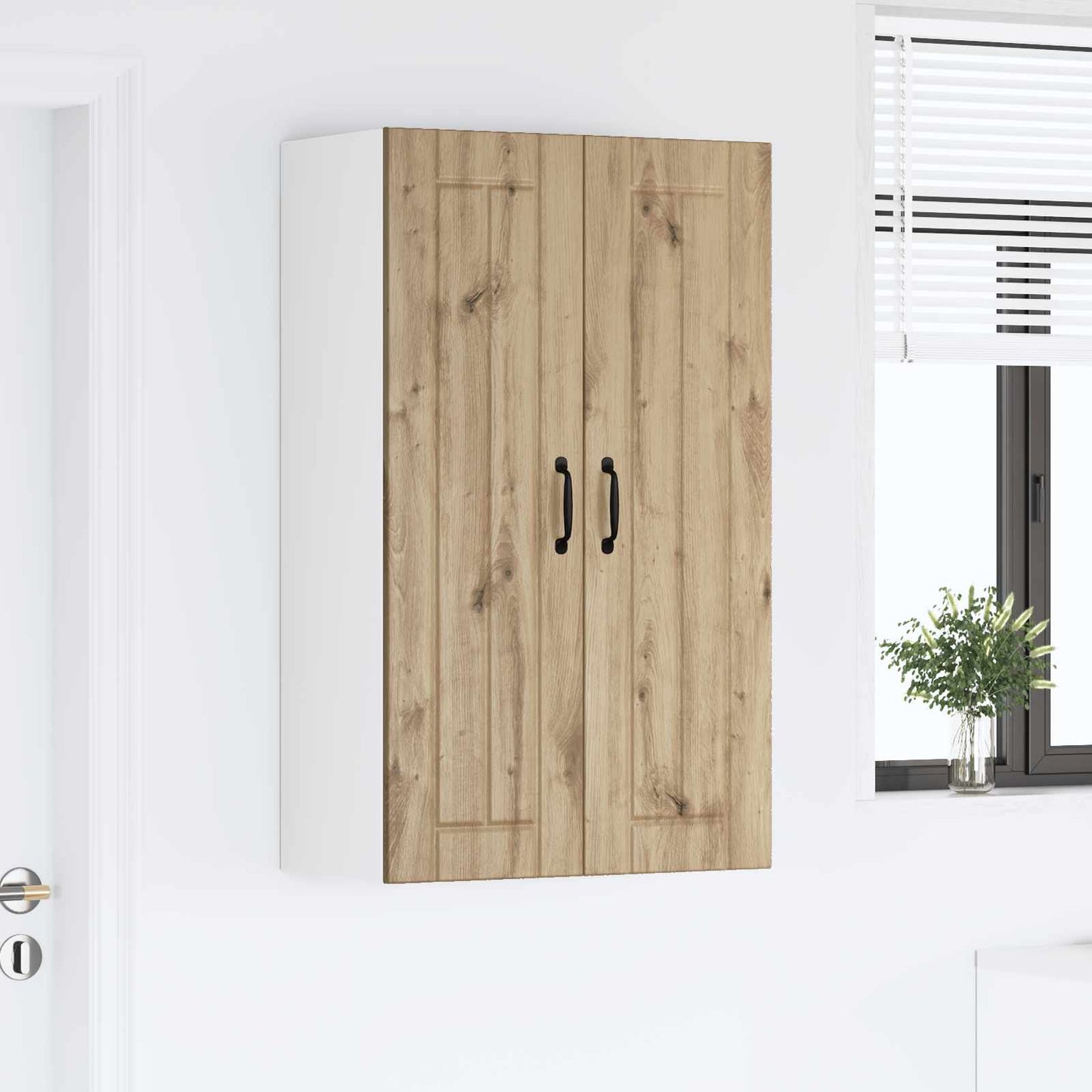 Wall Cabinet LUCCA Artisan Oak 60 x 31 x 100 cm Engineered Wood