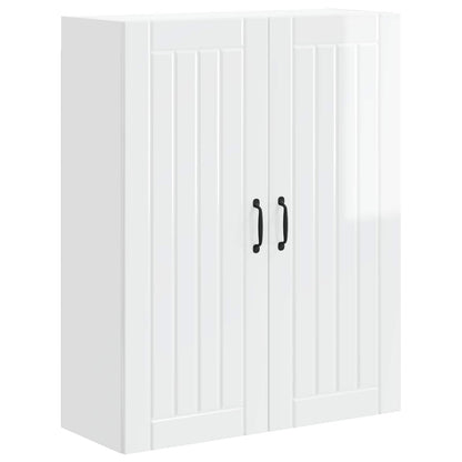 Wall Cabinet LUCCA High Gloss White 80 x 31 x 100 cm