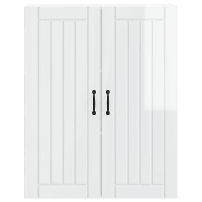 Wall Cabinet LUCCA High Gloss White 80 x 31 x 100 cm