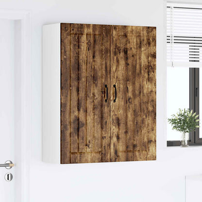 Wall Cabinet LUCCA Smoked Oak 80 x 31 x 100 cm Engineered Wood