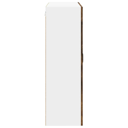 Wall Cabinet LUCCA Smoked Oak 80 x 31 x 100 cm Engineered Wood