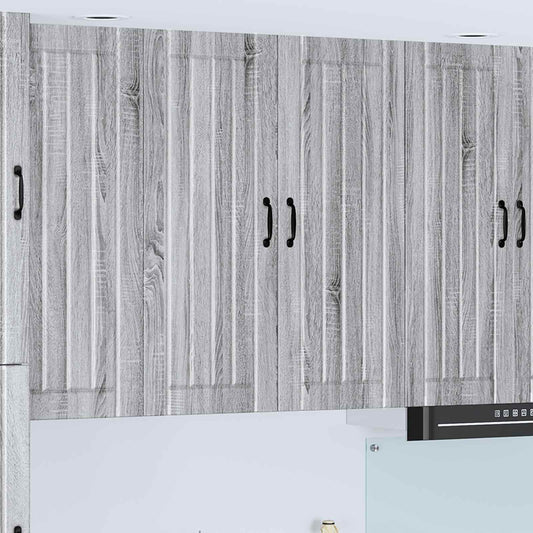 Wall Cabinet LUCCA Grey Sonoma 80 x 31 x 100 cm Engineered Wood