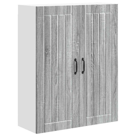 Wall Cabinet LUCCA Grey Sonoma 80 x 31 x 100 cm Engineered Wood