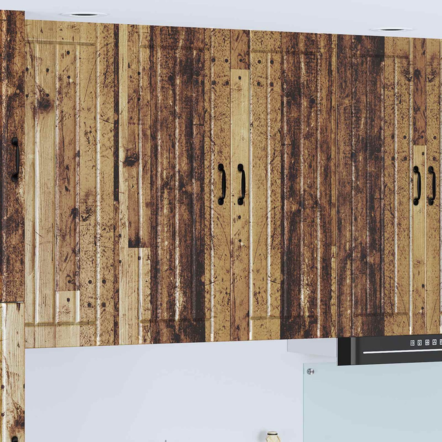 Wall Cabinet LUCCA Old Wood 80 x 31 x 100 cm Engineered Wood