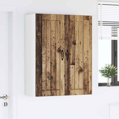 Wall Cabinet LUCCA Old Wood 80 x 31 x 100 cm Engineered Wood