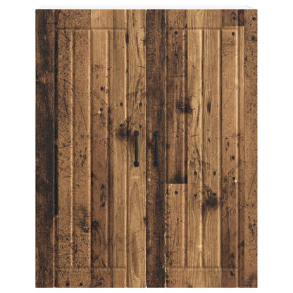 Wall Cabinet LUCCA Old Wood 80 x 31 x 100 cm Engineered Wood