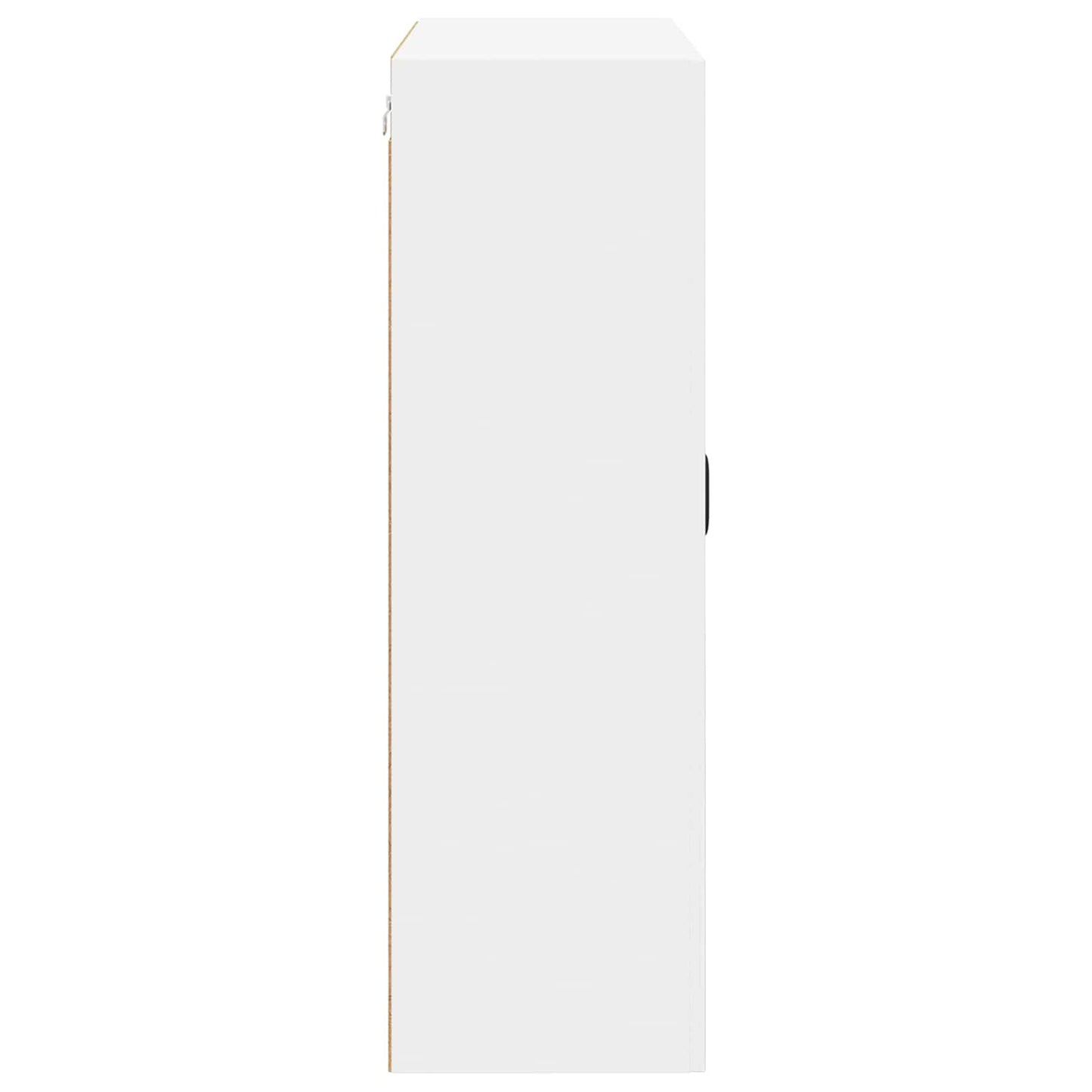 Wall Glass Cabinet LUCCA White 80 x 31 x 100 cm Engineered Wood