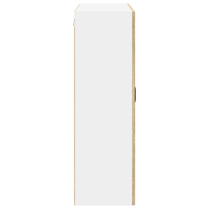 Wall Glass Cabinet LUCCA Sonoma Oak 80 x 31 x 100 cm