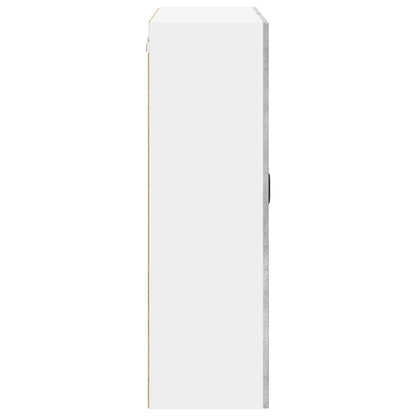 Wall Glass Cabinet LUCCA Concrete Grey 80 x 31 x 100 cm