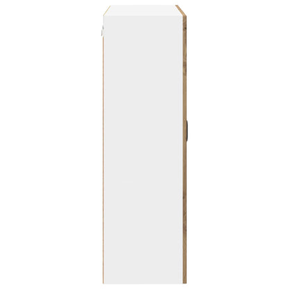 Wall Glass Cabinet LUCCA Artisan Oak 80 x 31 x 100 cm