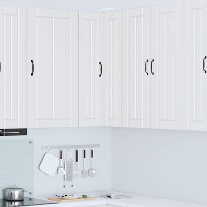Wall Corner Cabinet LUCCA White 57 x 57 x 100 cm