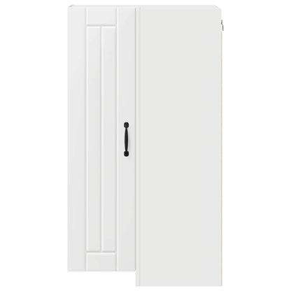 Wall Corner Cabinet LUCCA White 57 x 57 x 100 cm