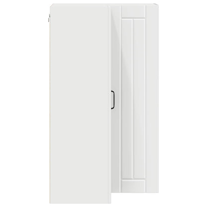 Wall Corner Cabinet LUCCA White 57 x 57 x 100 cm