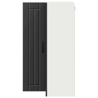 Wall Corner Cabinet LUCCA Black 57 x 57 x 100 cm