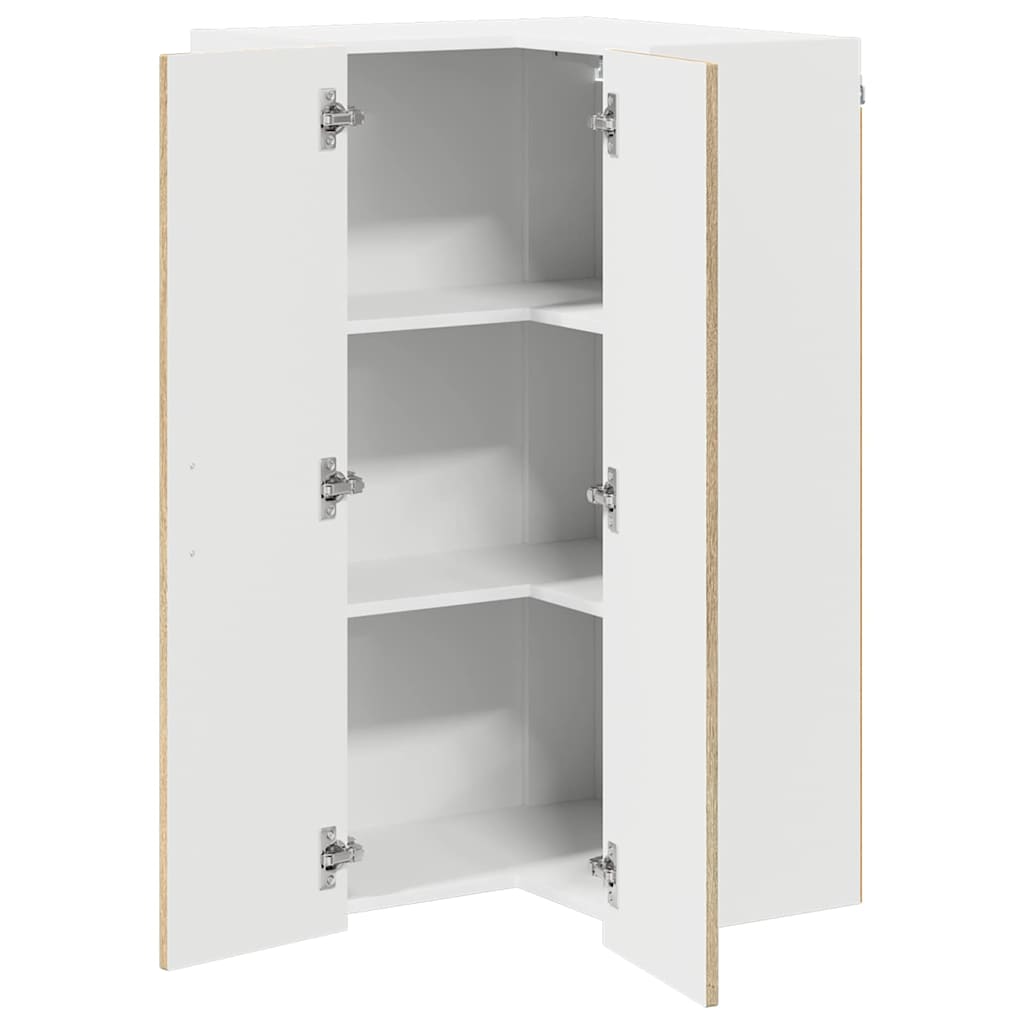 Wall Corner Cabinet LUCCA Sonoma Oak 57 x 57 x 100 cm