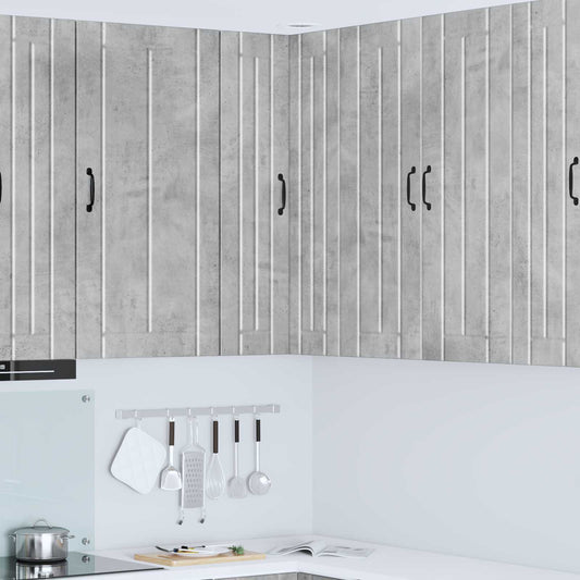 Wall Corner Cabinet LUCCA Concrete Grey 57 x 57 x 100 cm