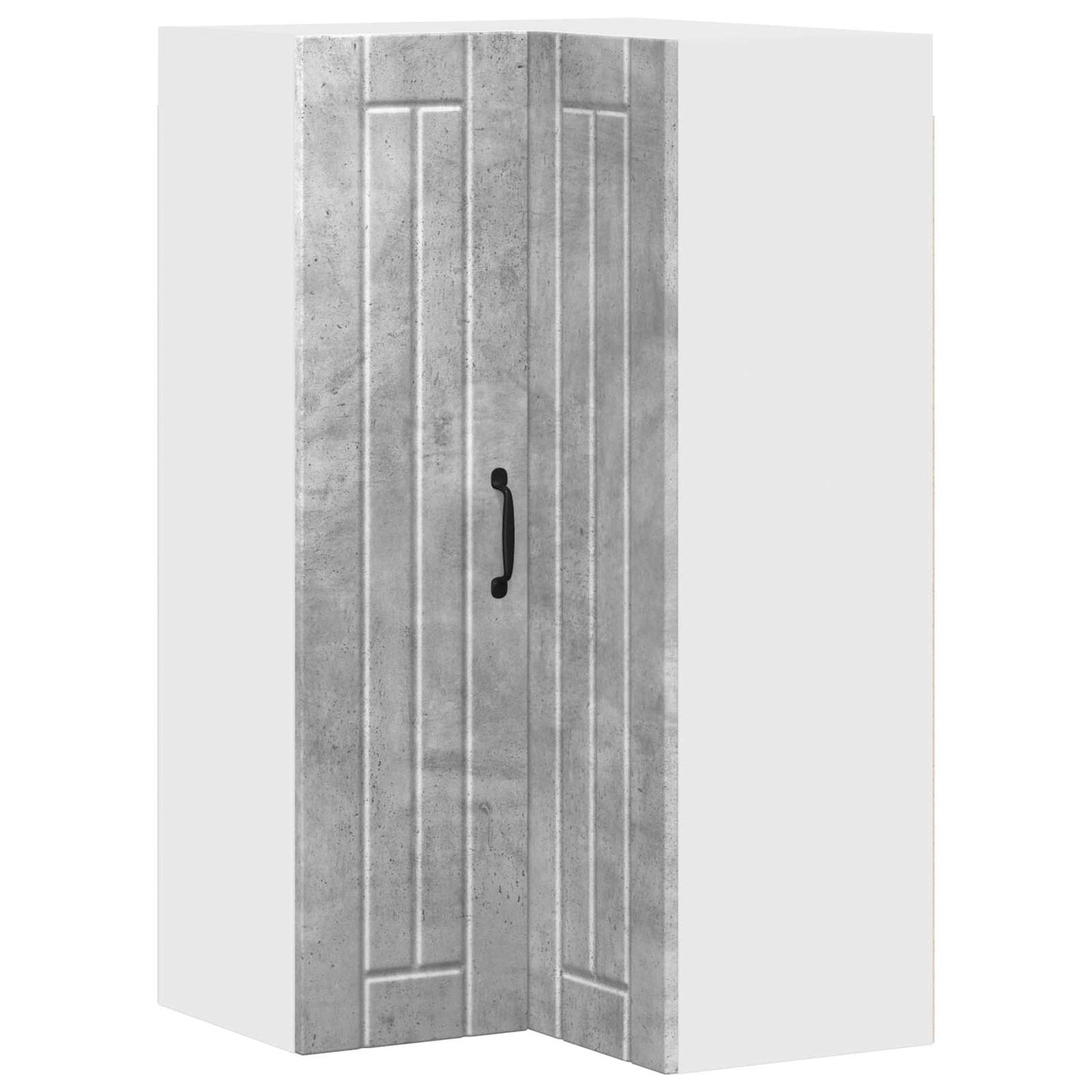 Wall Corner Cabinet LUCCA Concrete Grey 57 x 57 x 100 cm