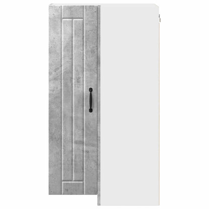Wall Corner Cabinet LUCCA Concrete Grey 57 x 57 x 100 cm
