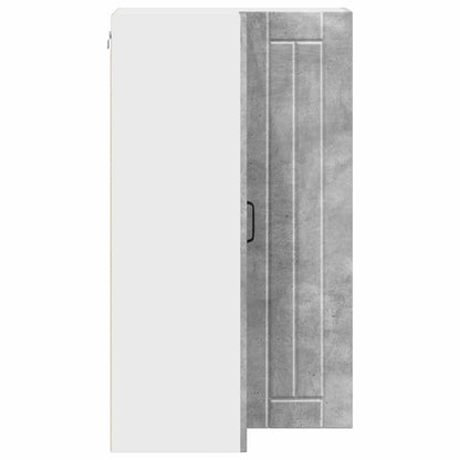 Wall Corner Cabinet LUCCA Concrete Grey 57 x 57 x 100 cm