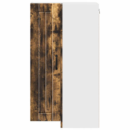 Wall Corner Cabinet LUCCA Smoked Oak 57 x 57 x 100 cm