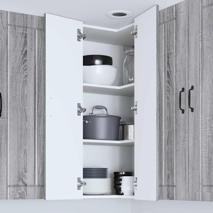 Wall Corner Cabinet LUCCA Grey Sonoma 57 x 57 x 100 cm