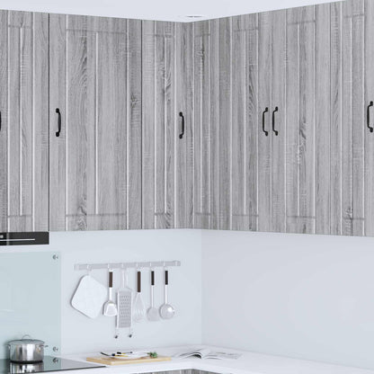 Wall Corner Cabinet LUCCA Grey Sonoma 57 x 57 x 100 cm