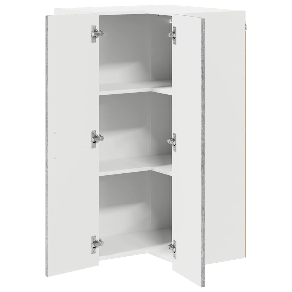 Wall Corner Cabinet LUCCA Grey Sonoma 57 x 57 x 100 cm