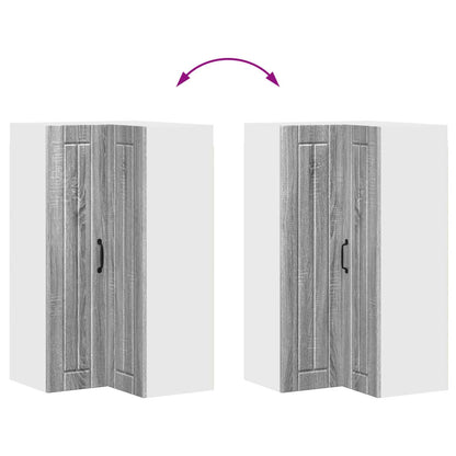 Wall Corner Cabinet LUCCA Grey Sonoma 57 x 57 x 100 cm