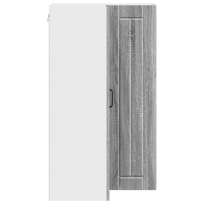 Wall Corner Cabinet LUCCA Grey Sonoma 57 x 57 x 100 cm