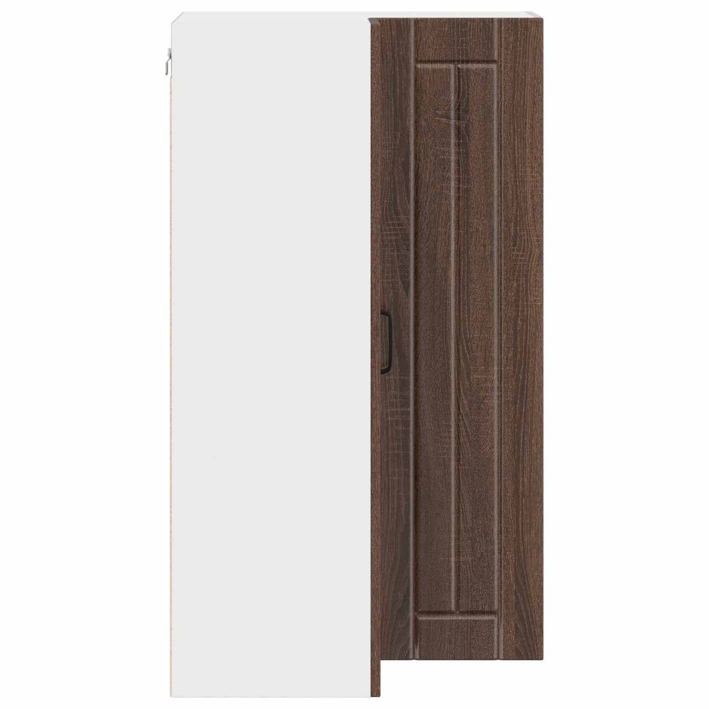 Wall Corner Cabinet LUCCA Brown Oak 57 x 57 x 100 cm