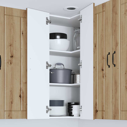 Wall Corner Cabinet LUCCA Artisan Oak 57 x 57 x 100 cm