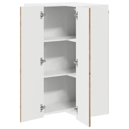 Wall Corner Cabinet LUCCA Artisan Oak 57 x 57 x 100 cm