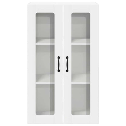 Wall Glass Cabinet LUCCA White 60 x 31 x 100 cm Engineered Wood