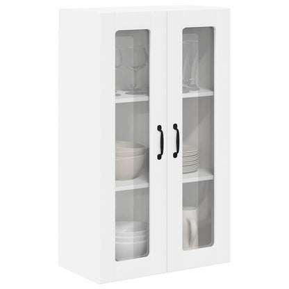 Wall Glass Cabinet LUCCA White 60 x 31 x 100 cm Engineered Wood
